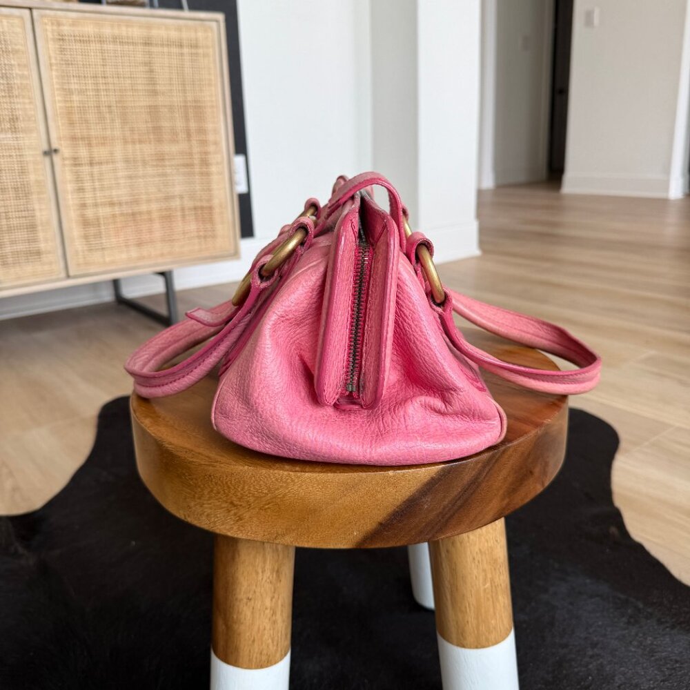 Celine Ella Frame Pink Leather Handbag - Picture 3 of 9
